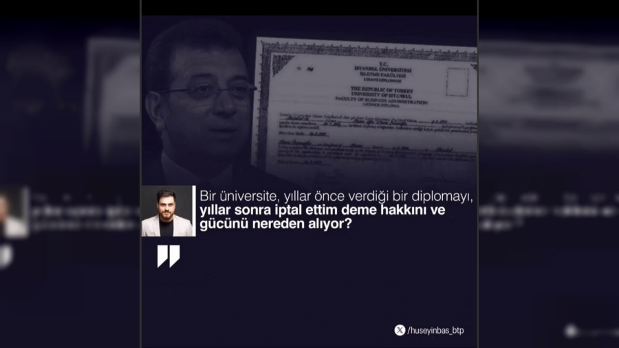 BTP Lideri Hüseyin Baş'tan İmamoğlu açıklaması