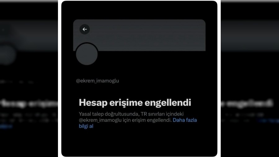 Ekrem mamolu'nun X hesabnn engellenmesine tepkiler yksek