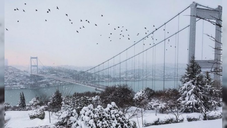 İstanbul'da Kar Yağışı devam ediyor